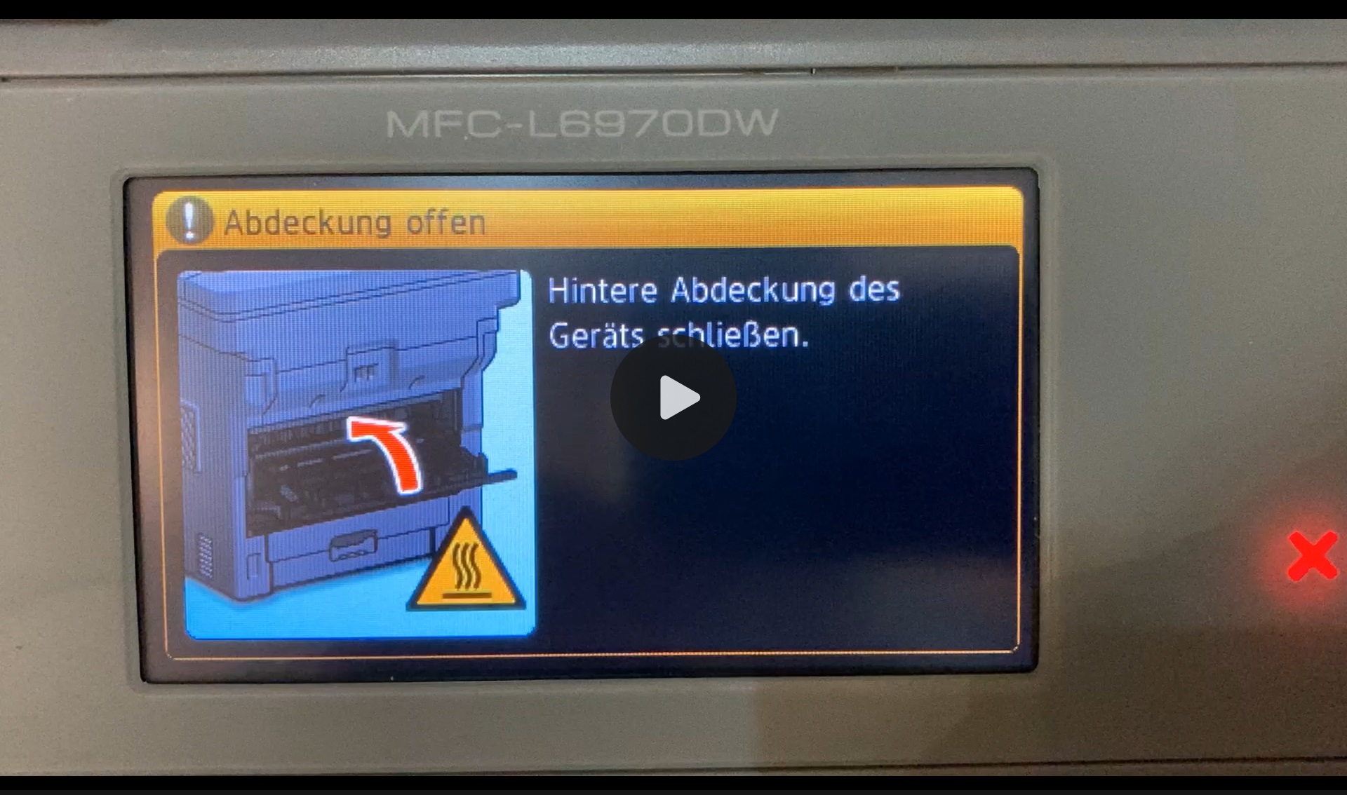 Video Papierstau beheben
